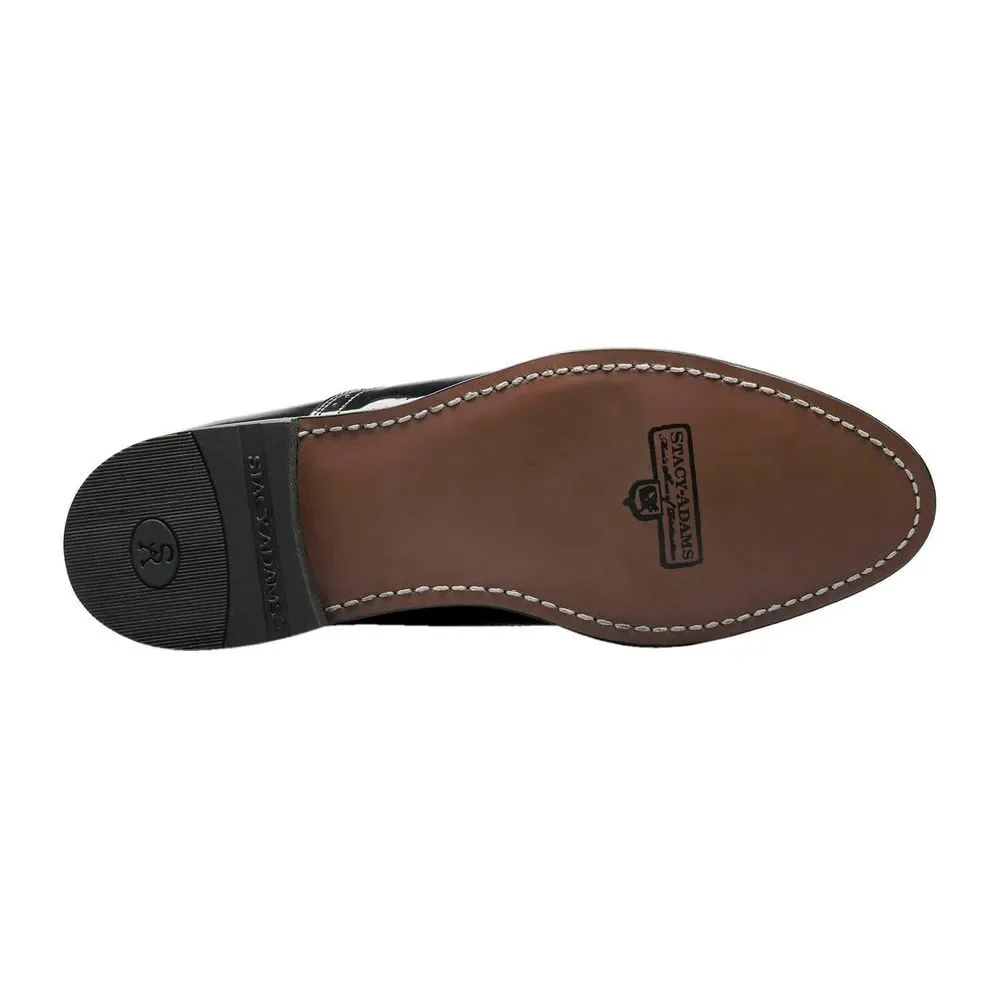 STACY ADAMS mens Dayton oxfords shoes, Black/White, 9 US